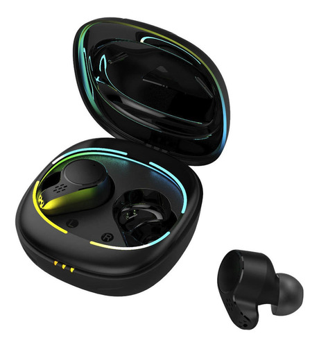 Audifonos Rgb Gtc Twc Bluetooth Hsg-185 Color Negro