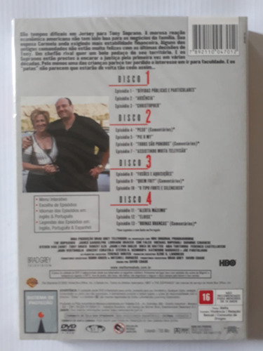 Dvd Família Soprano - 4ª Temporada - Box 4 Discos - Lacrado