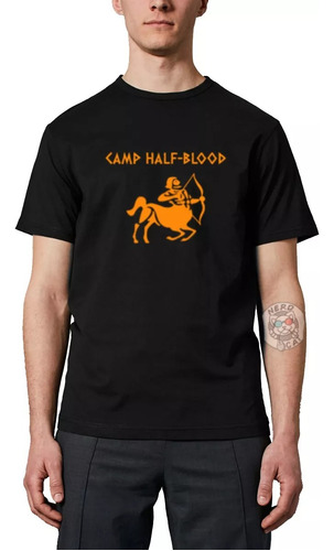 Camiseta Camisa Acampamento Meio Sangue Centauro Percy