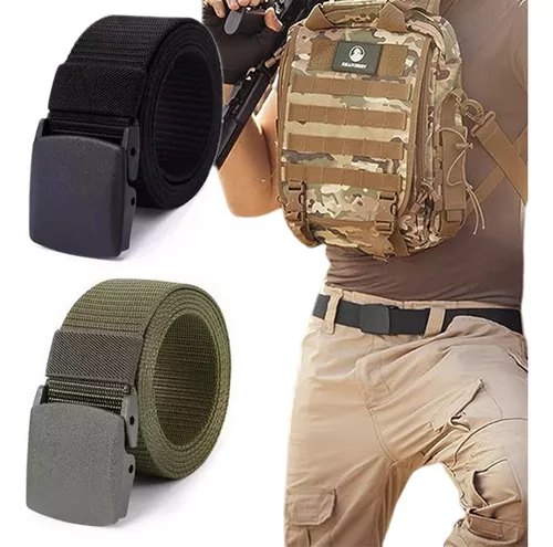 Comprar Cinturón militar de alta calidad para hombres, cinturón militar  para hombres, cinturón de adiestramiento al aire libre, cinturón táctico de  combate para soldados