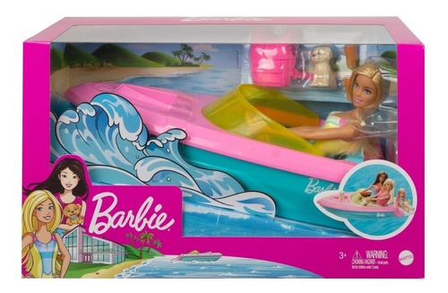 Barbie Estate Lancha Con Muñeca