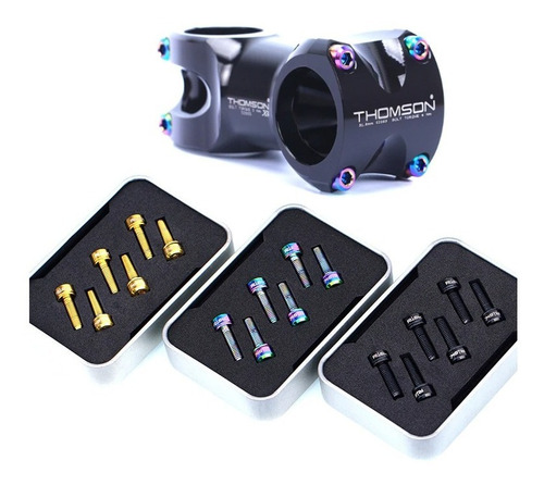 Imagen 7 de 7 de Tornillo Titanio Bicicleta Tornasol Mtb Ruta Potencia Risk