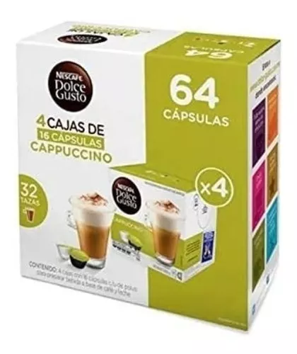  Dolce Gusto Nescafe Cápsulas de café, capuchino, 16 cápsulas  (paquete de 3) : Comida Gourmet y Alimentos