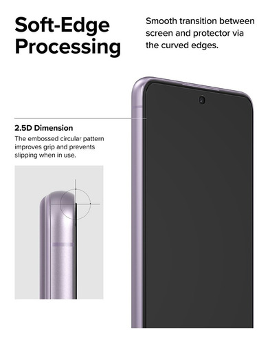 Imagen 7 de 10 de Vidrio Templado Para Samsung S21 Fe Ringke Pack X2 Unidades