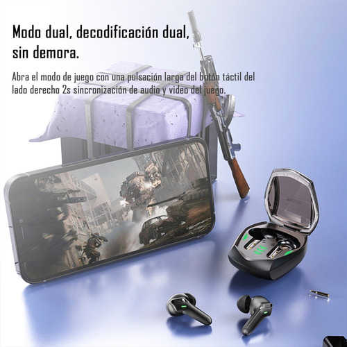 Imagen 5 de 10 de Audífonos In-ear Wireless Bluetooth Gaming Yesido Tws14