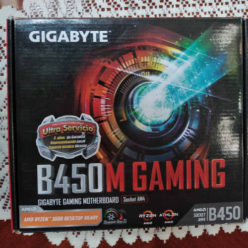 Placa Madre Gigabyte B450m Gaming Socket Am4,usada