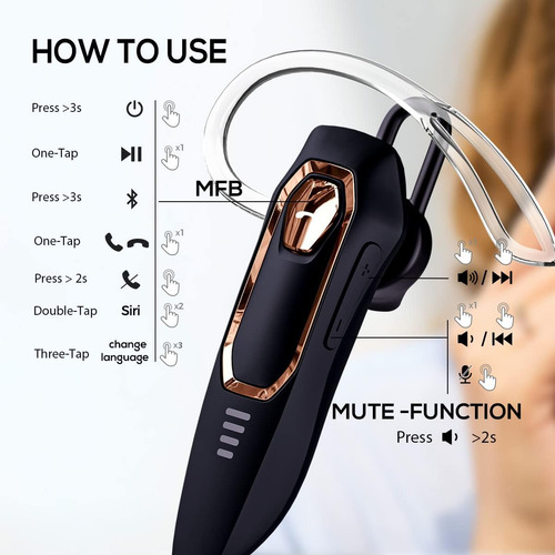 Auriculares Bluetooth 30h - Cancelación De Ruido