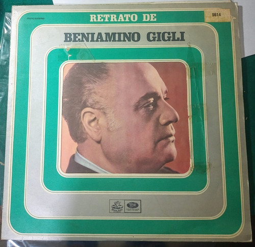 Disco Vinilo Beniamino Gigli- Retrato - Nuevo 