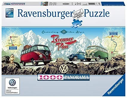 Imagen 1 de 3 de Puzzle 1000 Crossing The Alps With Vw - Ravensburger 151028
