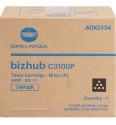 Konica Minolta Tnp50k Original Toner Cartridge - Black - Vvc