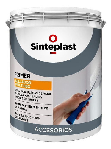 Primer Sellador Multiuso Gris Sinteplast 4 Lt - Imagen