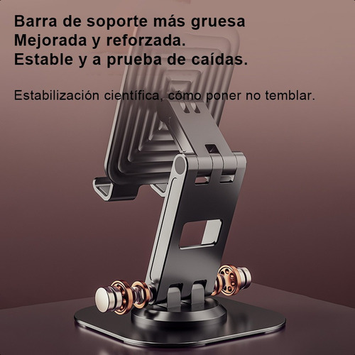 Soporte Escritorio Para Celular Ajustable Giratorio 360 Base