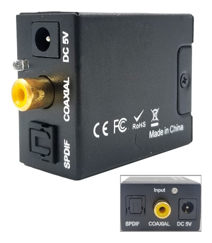 Conversor Audio Digital A Rca + Cable Spdif De Regalo