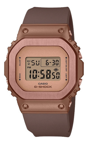Reloj Casio G-shock Gm-s5600 Para Dama Color de la correa Café