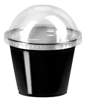 Comprar Vasos Plásticos 8 Onzas C\u002Ftapa Tipo Domo 1000 Unidades Negro
