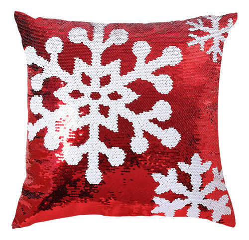 Fundas De Almohada Con Forma De Ciervo Navideño Con Lentejue