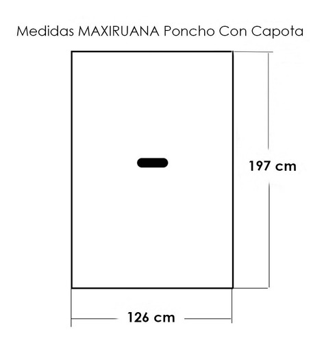 Imagen 6 de 7 de Maxiruana Hombre Lana Alpaca Urbana Con Capota Lobo Liviana