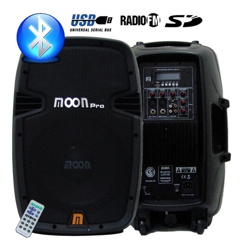 Bafle Parlante Bluetooth Moon Mp3 Usb Radio Wild12aup Activo