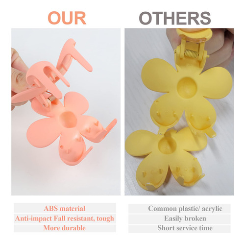 Clips De Garra Para Cabello Grueso Marca Sin Modelo 7 Colore Color