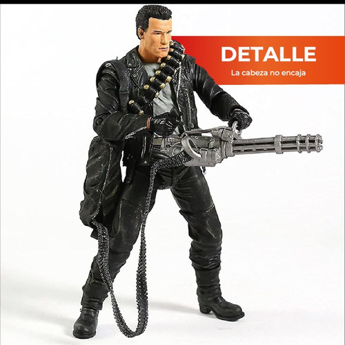 Juguete Figura Accion Terminator 2 Schwarzenegger Detalle