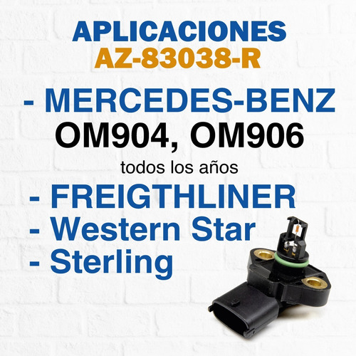 Imagen 4 de 10 de Sensor De Emisión De Gases Az0041531828 (map) Mercedes Benz