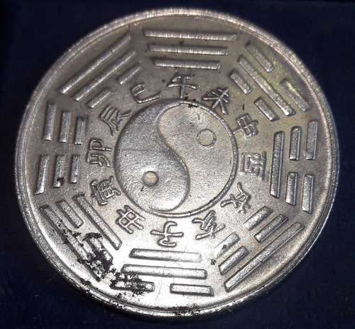 Moneda China Chine Gallo Chicquen  No Plata 