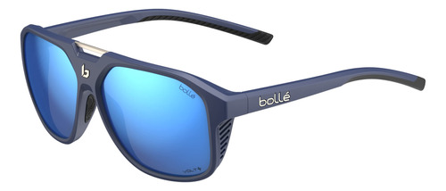 Bolle Brands Gafas De Sol Cuadradas Arcadia, Azul Oscuro Mat