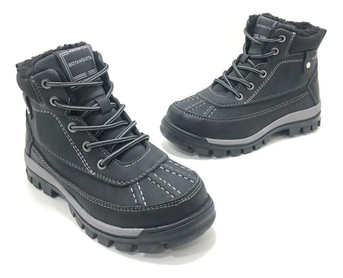Zapatilla Borcego Nene Abrigado Cordones Botanguita Walla