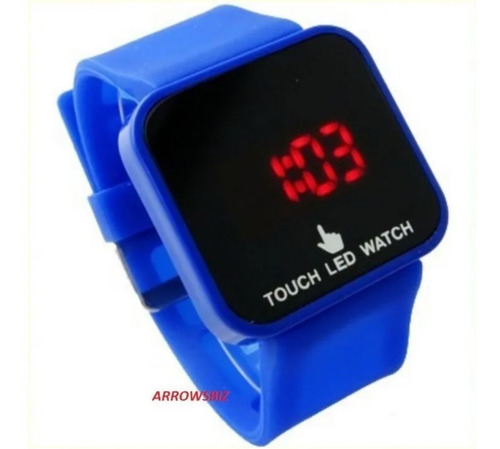 Reloj De Pulsera Touch Digital Led Unisex Colores Tactil