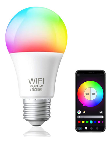 Bombillas Inteligentes, Wifi+ A19 E26 De 10 W 800 Lúm...
