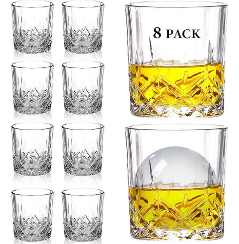 Juego 8 Vasos Whisky Cristal 6 Obten 2 Vasos Whisky 11 Onzas