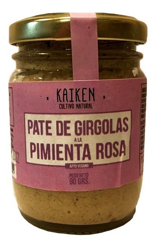 Pate De Girgolas A La Pimienta Rosa 90g Apto Veganos Kaiken