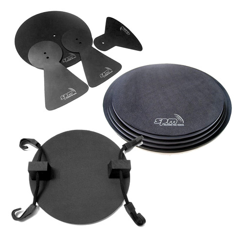 Goma De Practica P/ Bateria Set Toms Redoblante Platillos