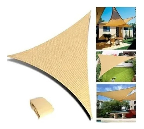 Pack 3 Carpa Toldo Vela Triangular Impermeable Sombreado 5x5