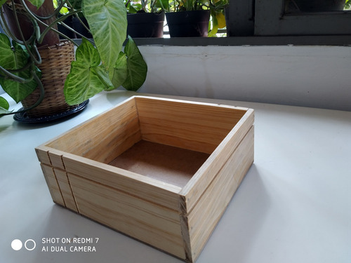 Imagen 5 de 10 de Cajas Guacales De Madera Para Decoraciones Arreglos Regalos