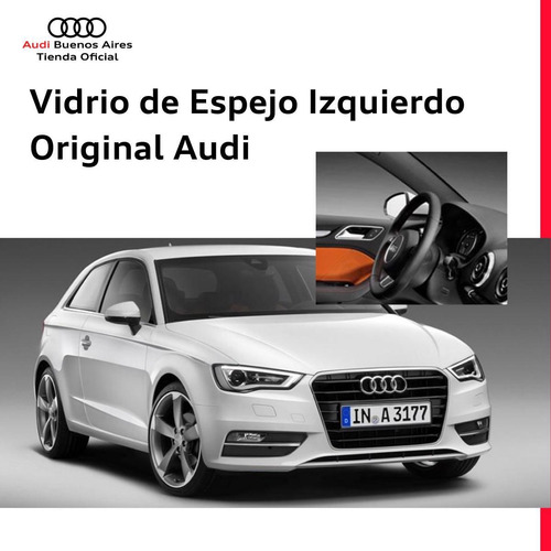 Imagen 3 de 8 de Vidrio De Espejo Izquierdo Audi A4 2011 Al 2015