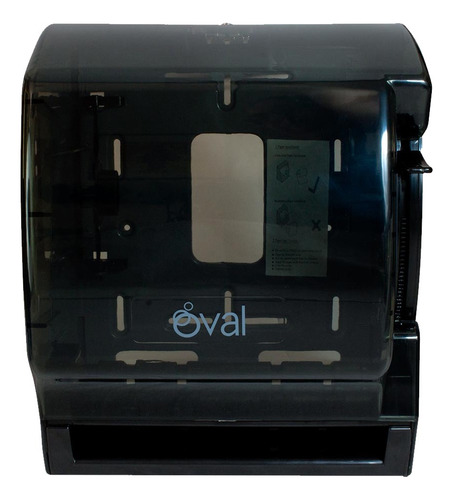 Despachador De Toalla En Rollo Color Humo Oval Dv013 6pz