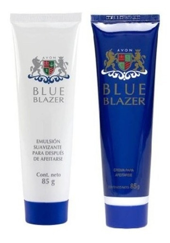 Pack X2 Blue Blazer Avon | Crema Y Emulsión Para Afeitar