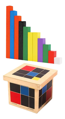 Juguete De Madera Para El Aprendizaje De Las Cubo Trinomio