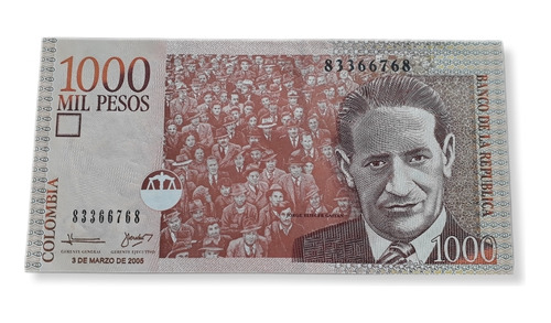 Colombia 1000 Pesos 3 De Marzo 2005 Sin Circular