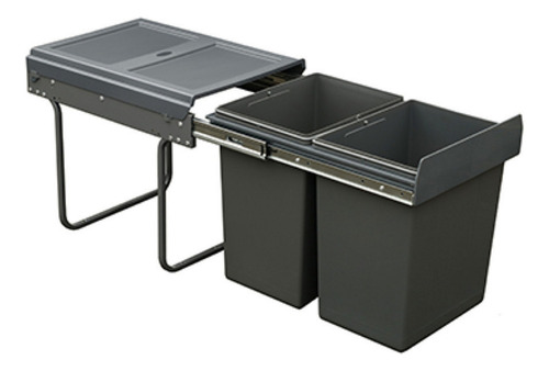 Lixeira Dupla 400mm 2 Baldes De 20 Litros Cozinha - Häfele