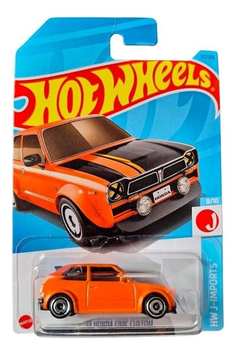 Hot Wheels Carro 73 Honda Civic Custom + Obsequio