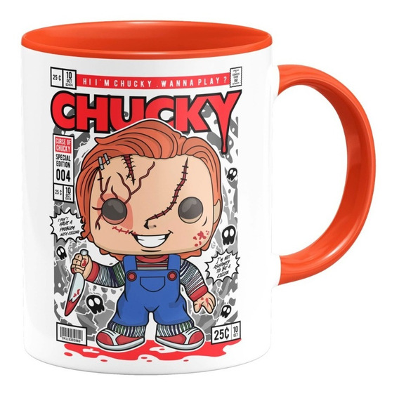 Taza de té N\A Taza de café de cerámica Chucky Story de 11 oz Tazas de Chocolate Tazas para Bebidas frías y Calientes Idea 