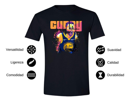 Playera Stephen Curry Basquetbolista Para Hombre 000140n