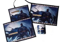 Comprar Set De Jardín 4 Piezas Batman Taza Toalla Mantel Servilleta