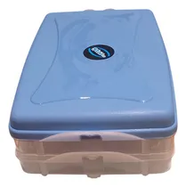 Comprar Tupper Apilable Fiambrera Celeste 23x16x7.5cm