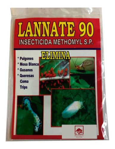 Insecticida Lannate 90 Methomyl S. En Polvo Pack. X 5 Unid. 