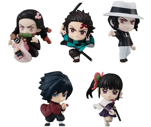 Set 6 Figuras Demon Slayer Kimetsu No Yaiba Nesuko Tanjiro