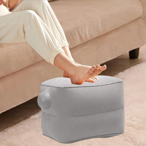 Reposapiés Inflable Para Escritorio, Almohada Para Gris