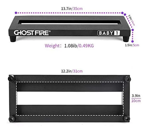 Pedalera De Guitarra Ghost Fire, Aleación De Aluminio, 1,08